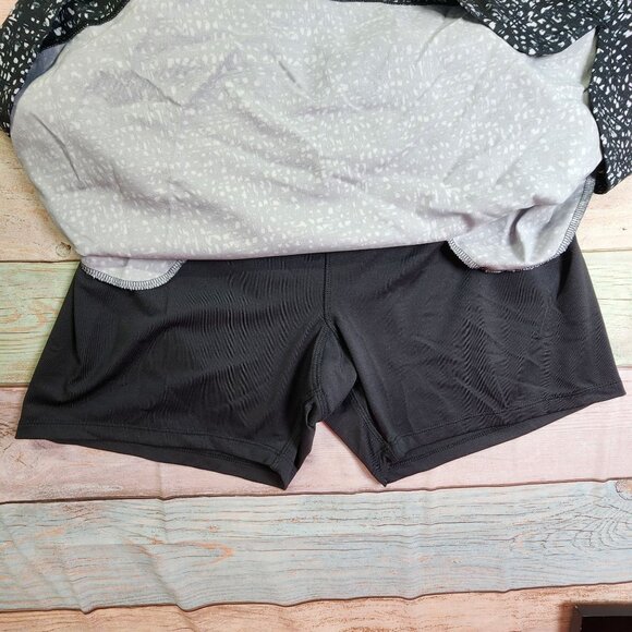 Cypress Club Women’s XL Skort Black White Pattern Built-In Shorts Activewear - Picture 2 of 7